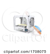Poster, Art Print Of Home 3d Printer And Face Shield