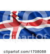 Poster, Art Print Of 3d Illustration Of The Flag Of Iceland Waving In The Wind