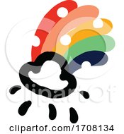 Poster, Art Print Of Bold And Playful Rainbow And Cloud