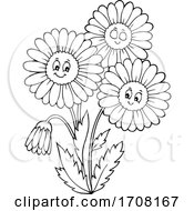 Poster, Art Print Of Black And White Daisy Flowers