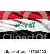 Poster, Art Print Of 3d Illustration Of The Flag Of Iraq Waving In The Wind