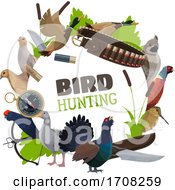 Poster, Art Print Of Bird Hunting Frame