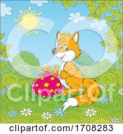 Poster, Art Print Of Fox With A Gift