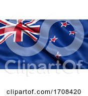 Poster, Art Print Of 3d Illustration Of The Flag Of New Zealand Waving In The Wind