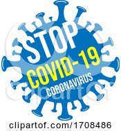 Blue Stop Coronavirus by Domenico Condello
