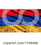 3d Illustration Of The Flag Of Armenia Waving In The Wind