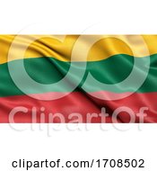 Poster, Art Print Of 3d Illustration Of The Flag Of Lithuania Waving In The Wind