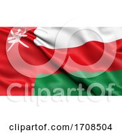 Poster, Art Print Of 3d Illustration Of The Flag Of Oman Waving In The Wind