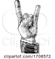 Heavy Metal Rock Music Hand Sign Gesture