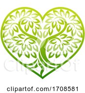 Poster, Art Print Of Tree Heart Shaped Icon Concept