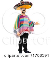 Poster, Art Print Of Mexican Man Presenting