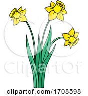 Poster, Art Print Of Spring Daffodil Flowers
