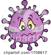 Cartoon Purple Virus