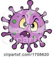 Poster, Art Print Of Cartoon Purple Virus