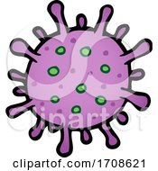 Cartoon Purple Virus