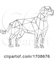 Poster, Art Print Of Labrador Side View Low Polygon