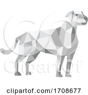 Poster, Art Print Of Labrador Standing Low Polygon