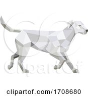 Poster, Art Print Of Labrador Walking Low Polygon