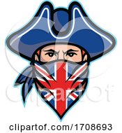 British Highwayman Wearing Bandana Mascot