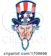 Poster, Art Print Of Uncle Sam Head Mascot