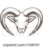 Poster, Art Print Of Armenian Mouflon Head