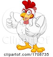 Poster, Art Print Of Chicken Cartoon Rooster Cockerel Character