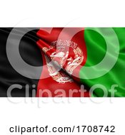 3D Illustration Of The Flag Of Afghanistan Waving In The Wind