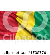 Poster, Art Print Of 3d Illustration Of The Flag Of Guinea Waving In The Wind