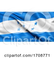 3D Illustration Of The Flag Of Honduras Waving In The Wind