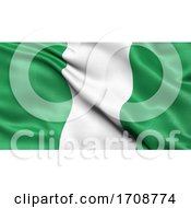 Poster, Art Print Of 3d Illustration Of The Flag Of Nigeria Waving In The Wind