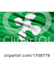 Poster, Art Print Of 3d Illustration Of The Flag Of Lombardy Waving In The Wind