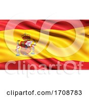 Poster, Art Print Of 3d Illustration Of The Flag Of Spain Waving In The Wind