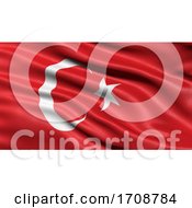 3D Illustration Of The Flag Of Turkey Waving In The Wind