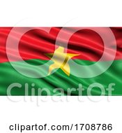 3D Illustration Of The Flag Of Burkina Faso Waving In The Wind