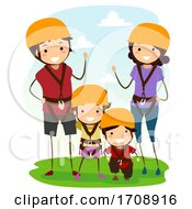 Poster, Art Print Of Family Safety Harness Illustration