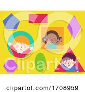 Poster, Art Print Of Kids Basic Shapes Illustration