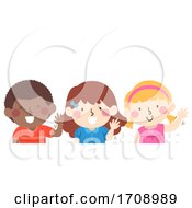 Poster, Art Print Of Kids Wave With Your Left Hand Illustration
