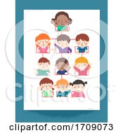 Poster, Art Print Of Kids Org Chart Sample Officers Illustration