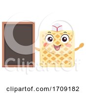 Mascot Waffle Board Illustration