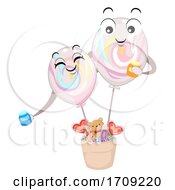 Mascot Balloon Marble Illustration