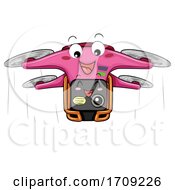 Poster, Art Print Of Mascot Drone Camera Illustration