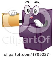 Mascot File Cabinet Records Illustration