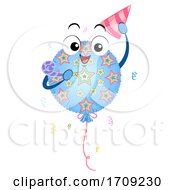Poster, Art Print Of Mascot Mylar Balloon Birthday Party Illustration