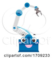 Mascot Robotic Arm Illustration