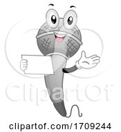 Mascot Microphone Host Illustration