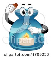 Poster, Art Print Of Mascot Essential Oil Heat Diffuser Illustration