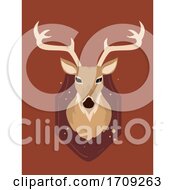 Poster, Art Print Of Deer Head Wall Decor Illustration