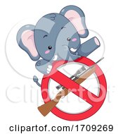 Poster, Art Print Of Elephant Stop Killing Illustration