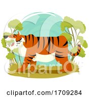 Poster, Art Print Of Tiger Wildlife Illustration