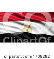 3D Illustration Of The Flag Of Egypt Waving In The Wind